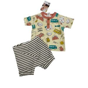 NWT Tesa Babe 3/6M Big Adventure Tee & Shorts
